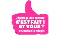 Logo rose "Coup de pouce au dépistage des cancers"