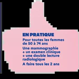 En pratique dépistage du cancer du sein