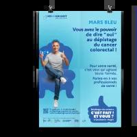 Affiche "Mars bleu #1"