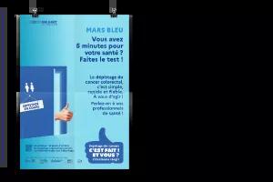 Affiche "Mars bleu #2"