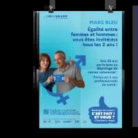 Affiche "Mars bleu #3"