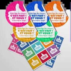 Stickers "Coup de pouce au dépistage des cancers"