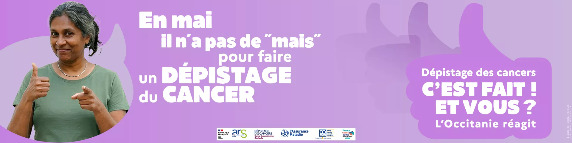 En mai, il n’y a pas de « mais » pour faire un dépistage !